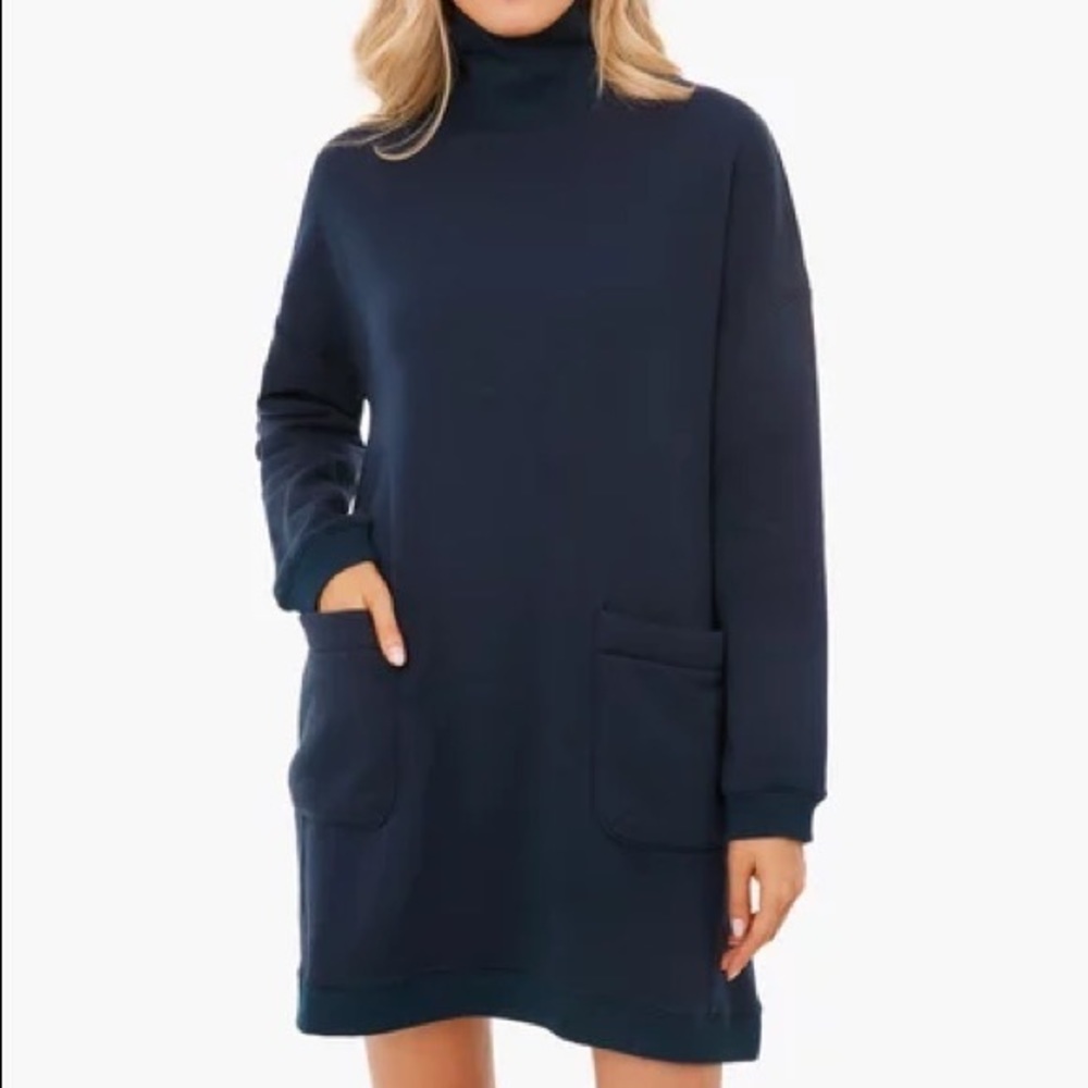 Tuckernuck Pomander Place Navy Porter Dress size M.